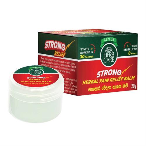 Herb Care Strong Herbal Pain Relief Balm 20g - HCSPRB20