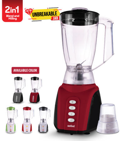 Sanford 1.6L , 650 W Blender & Mill SF-6842BR-BS