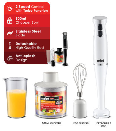 Sanford 4-in-1 Multi-functional Hand Blender - SF-6853MHB