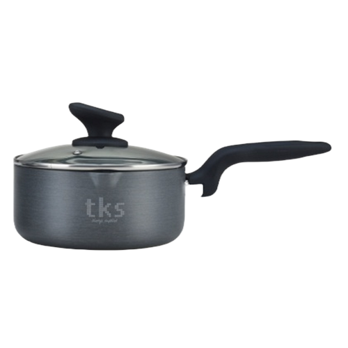 TKS 18CM Aluminum Sauce Pan - 3mm Thickness Induction Bottom Glass lid 1 year warranty (Copy)