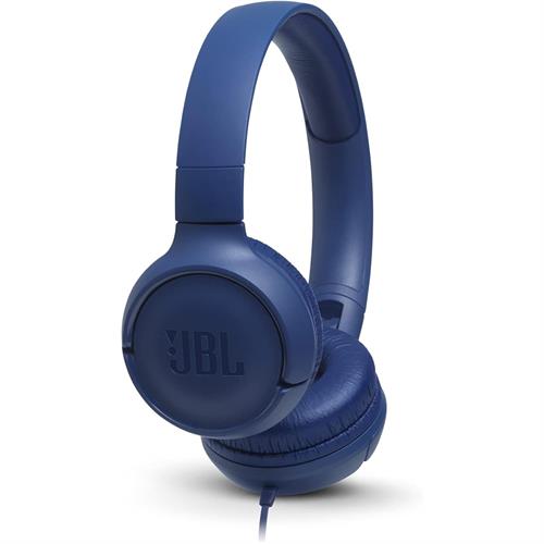 JBL Tune 500 Wired On-Ear Headphones - JBLT500BLU
