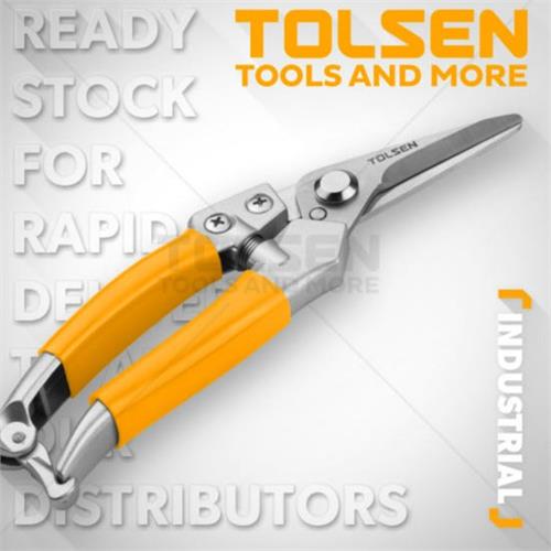 Tolsen 8" Straight Pruning Shear with PVC Grip