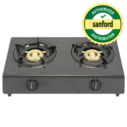 Sanford 2 Burner Stainless Steel Gas Cooker with Two Year Warranty (Ultra Gas Saving) SF-5222GC