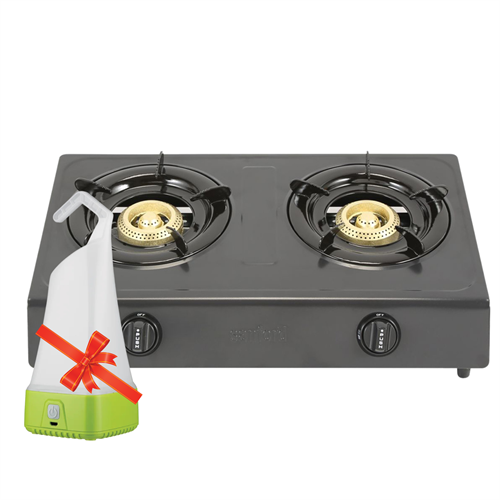 Sanford 2 Burner Stainless Steel Gas Cooker with Two Year Warranty (Ultra Gas Saving) SF-5222GC + EMERGENCY LIGHT SF2722EL