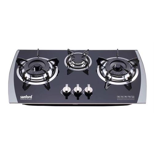 Sanford Extra Hard Tempered Glass Top 3 Burner Pantry Top Gas Cooker - SF 5404GC