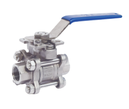 3 PCS BALL VALVE - SCREWED - AISI 304, HKV-3P, 1"