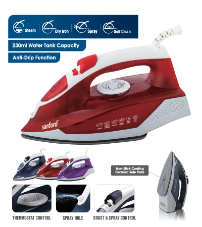 Sanford Ceramic Steam Iron - SF-70CSI