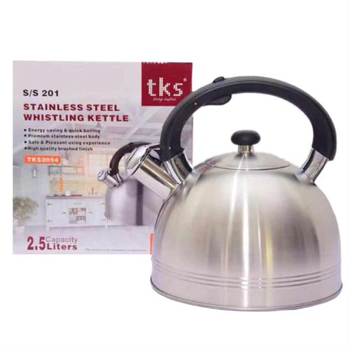 TKS 2.5L Stainless Steel Silver Whistling Kettle - S2054-B