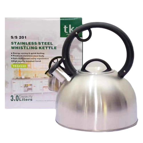 TKS Stainless Steel Silver Whistling Kettle - S23330-B