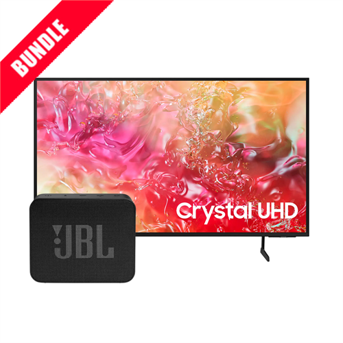 Samsung 55 Inch Crystal UHD 4K Tizen OS Smart TV - UA55DU7000 + JBL Go Essential Waterproof Ultra-compact Portable Bluetooth Speaker