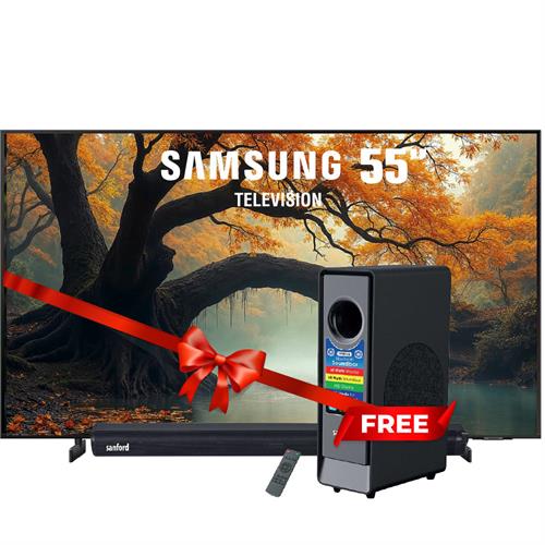 Samsung 55 QLED 4K Smart TV - QA-55Q8F + Sanford 2.1 60W Bluetooth Sound Bar - SF-751SB