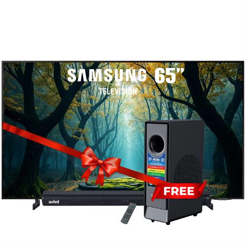 Samsung 65 QLED 4K Smart TV - QA-65Q8F + Sanford 2.1 60W Bluetooth Sound Bar - SF-751SB