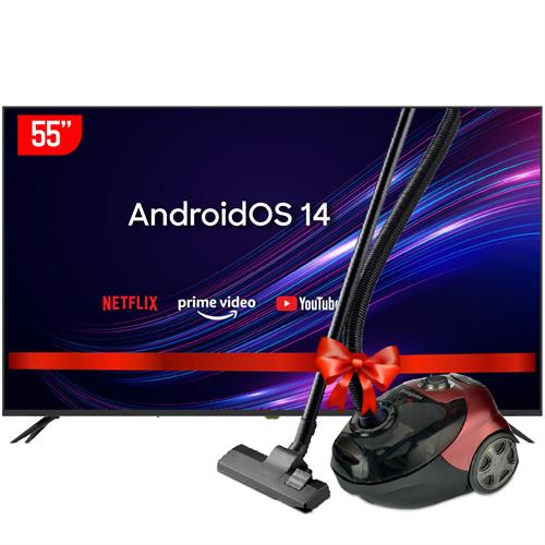 Sanford 55' 4K UHD Smart LED TV - SF9510LED (Two Year Warranty)+ Free Sanford 2200W Vacuum Cleaner SF881