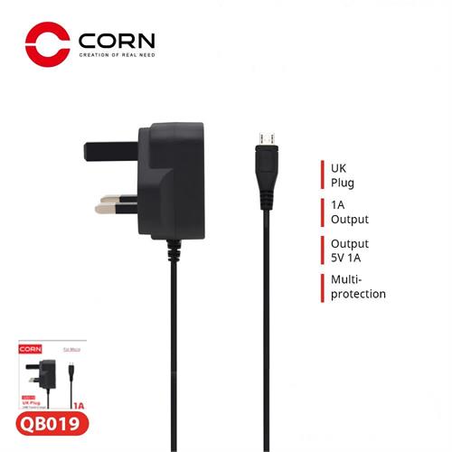 Corn USB 1A Fast Travel Micro Port Charger - QB019