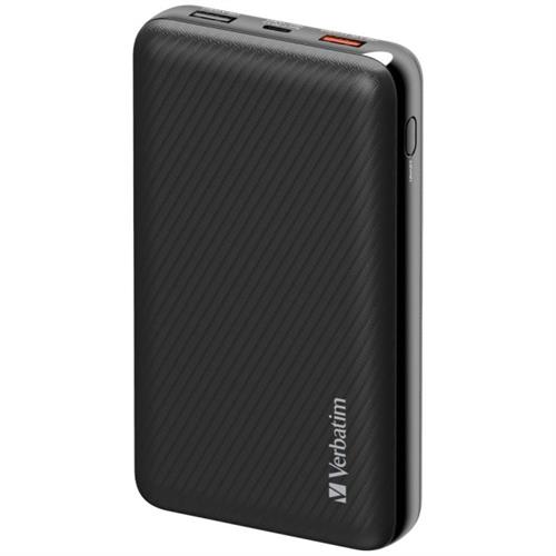 Verbatim 20000Mah 100W Pd3.0 Pps Powr Pack With Digital Display - 1Xpd 100W +1Xqc3.0 10W + Usb-A 12W - 66699