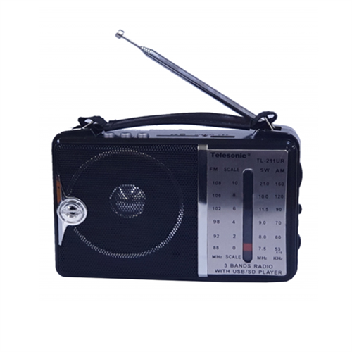 Telesonic 3 Band Radio with FM   MP3 Player TL - 211