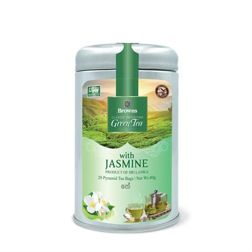 Green Tea With Jasmine-20Tb 40G Round Tin - GTJ-20TB (RT)