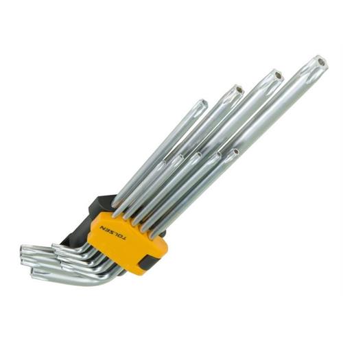 Tolsen 9pcs Extra Longarm Torx Hex Key Set - TOL20057