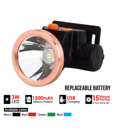 Sanford Emergency 3W Head Lamp - SF-1052HL