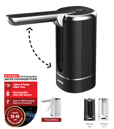 Sanford One-Touch Rechargeable Water Dispenser - SF-1801BWD