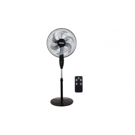 ABANS 18 Inch Stand Fan With Remote and Timer Black