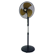 MISTRAL 16 Inch Stand Metal Fan Blade - Black