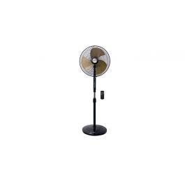 MISTRAL 16 Inch Stand Metal Fan Blade with Remote - Black