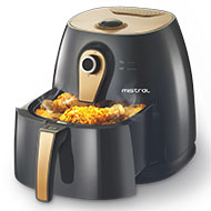 MISTRAL 4.5L Air Fryer MAF98 - Black & Gold