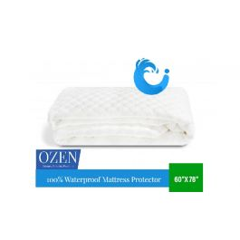 OZEN 100 Water Proof Mattress Protector - Size 60x 78 Inches