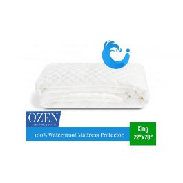 OZEN 100 Water Proof Mattress Protector - Size 72 X 78 Inches