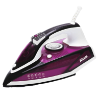 ABANS Steam Iron - Ceramic Soleplate (Purple)