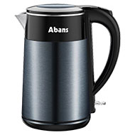 ABANS 2.0L Electric Double Layer Thermal Kettle - Metal Black