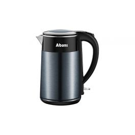 ABANS 2.0L Electric Double Layer Thermal Kettle - Metal Black