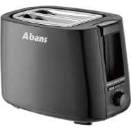Abans 2 Slice Pop Up Toaster - Black