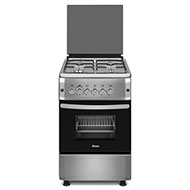 Abans 50CM Free Standing Cooker with Gas Oven Stainless Steel Design - Grey