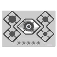 Abans 70CM Signature 5 Gas Hob Stainless Steel With Safety - Silver