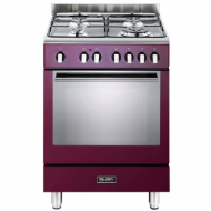 ELBA 60CM 4 Gas Burner Cooker with Gas Oven - Red