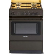 ELBA 50cm 4 Gas Burner Cooker with Gas Oven - Brown