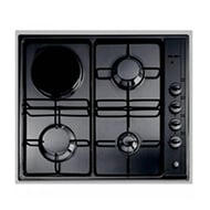 ELBA Hob 3 Gas + 1 Electric Plate With Safety 60cm - Black