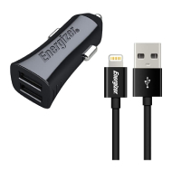 Energizer 3.4A Lightning Cable (Black)