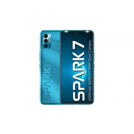 Tecno Mobile Phone Spark 7   6.5 Inch   4GB + 64GB - Morpheus Blue