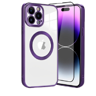 Apple iPhone 14 Pro Mag Safe Cover (Deep Purple)