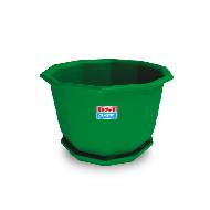 DSI Orchid Flower Pot with Tray (Green)