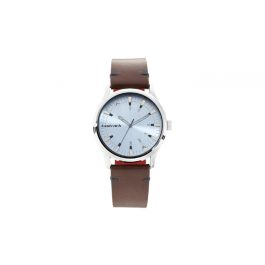 FASTRACK Light Blue Dial Brown Leather Strap - Gents