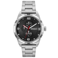 HUGO Analogue Multifunction Quartz Watch for Men's (Silver Stainless)