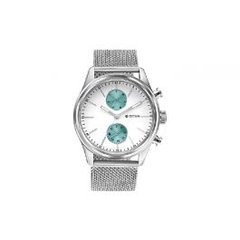 TITAN Element White Dial, Stainless Steel Strap - Gent's
