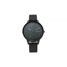 TITAN Workwear Watch with Black Dial Leather Strap - Ladies