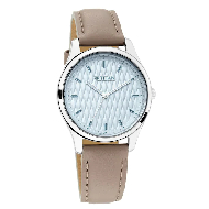 TITAN Workwear Watch with Blue Dial & Leather Strap