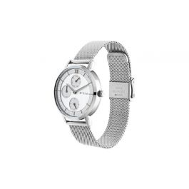 TITAN Workwear Watch with Silver Dial Metal Strap - Ladies