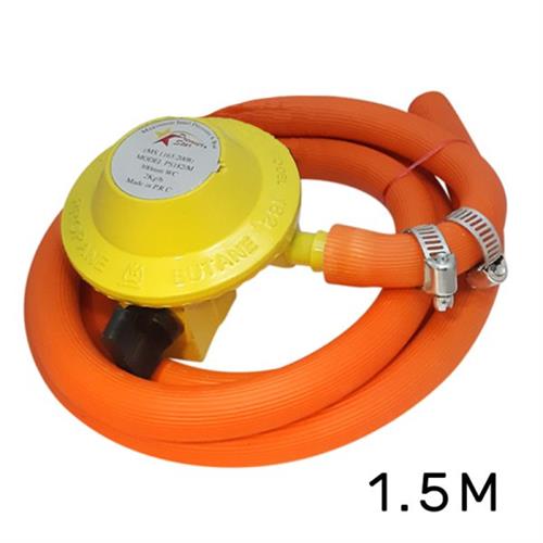 L.P Gas Regulator Hose with 2 Clips 1.5m